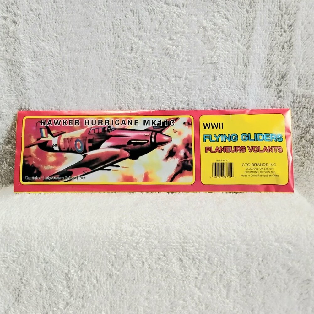 Sealed 5/$20 WWII Flying Hawker Hurricane MK11C Glider by CTG Brands Inc.!!